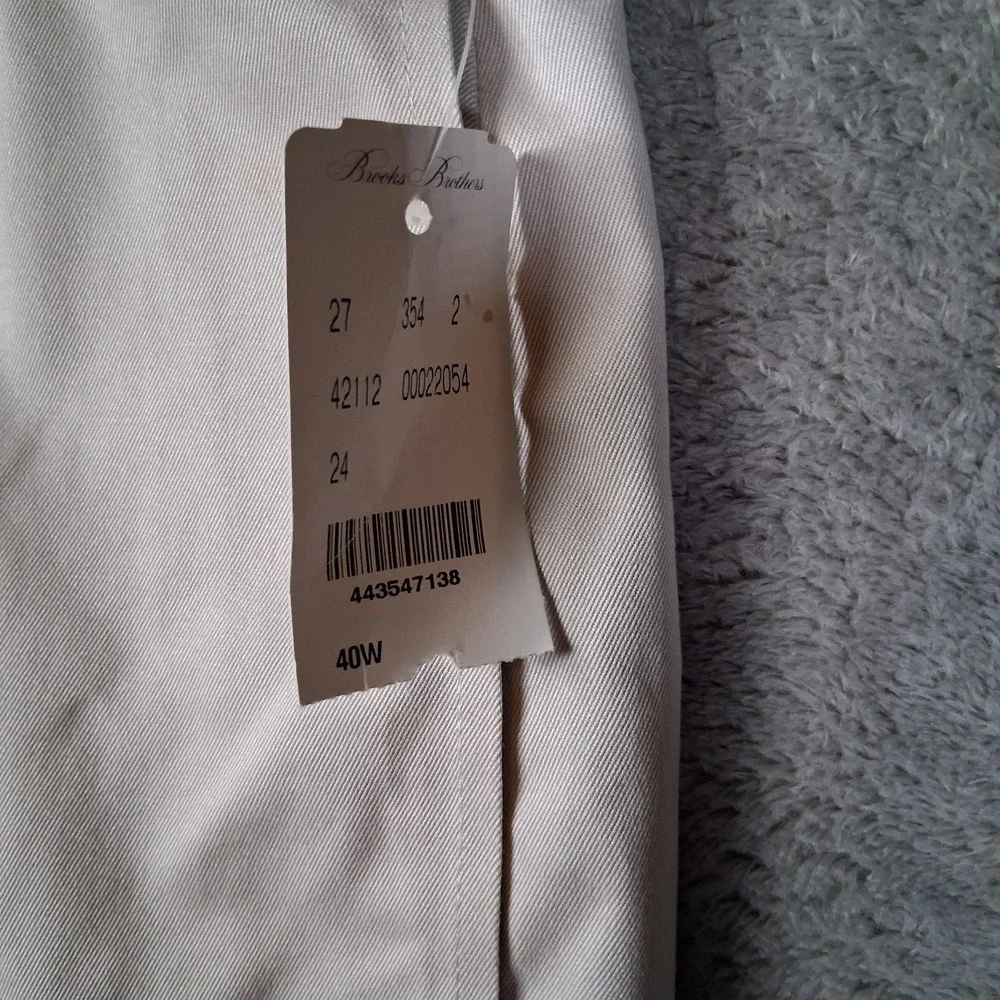 NWT‎ Brooks Brothers Advantage Chino Clark Fit Shorts Mens 40 Beige Lightweight